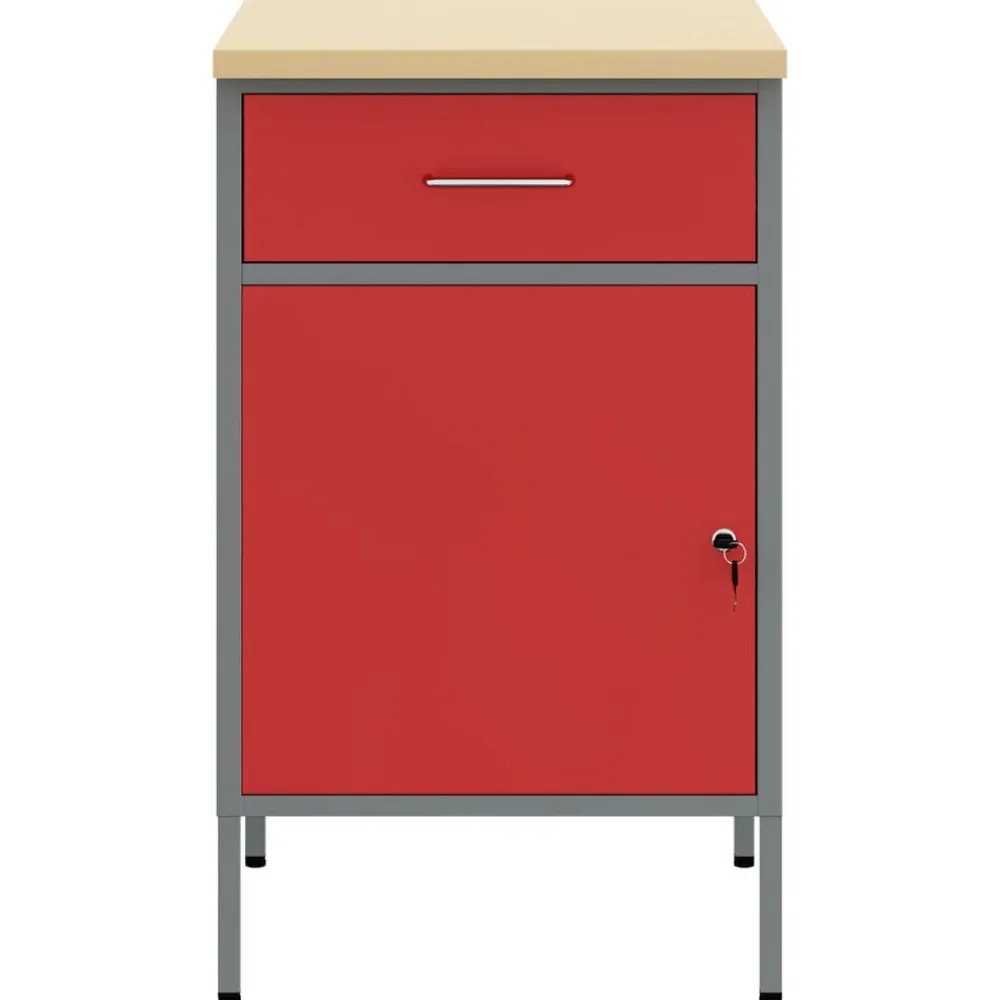 vidaXL Accesorios De Bricolaje-Banco de trabajo con cajón y Gris 50 x 55 x 85 cm