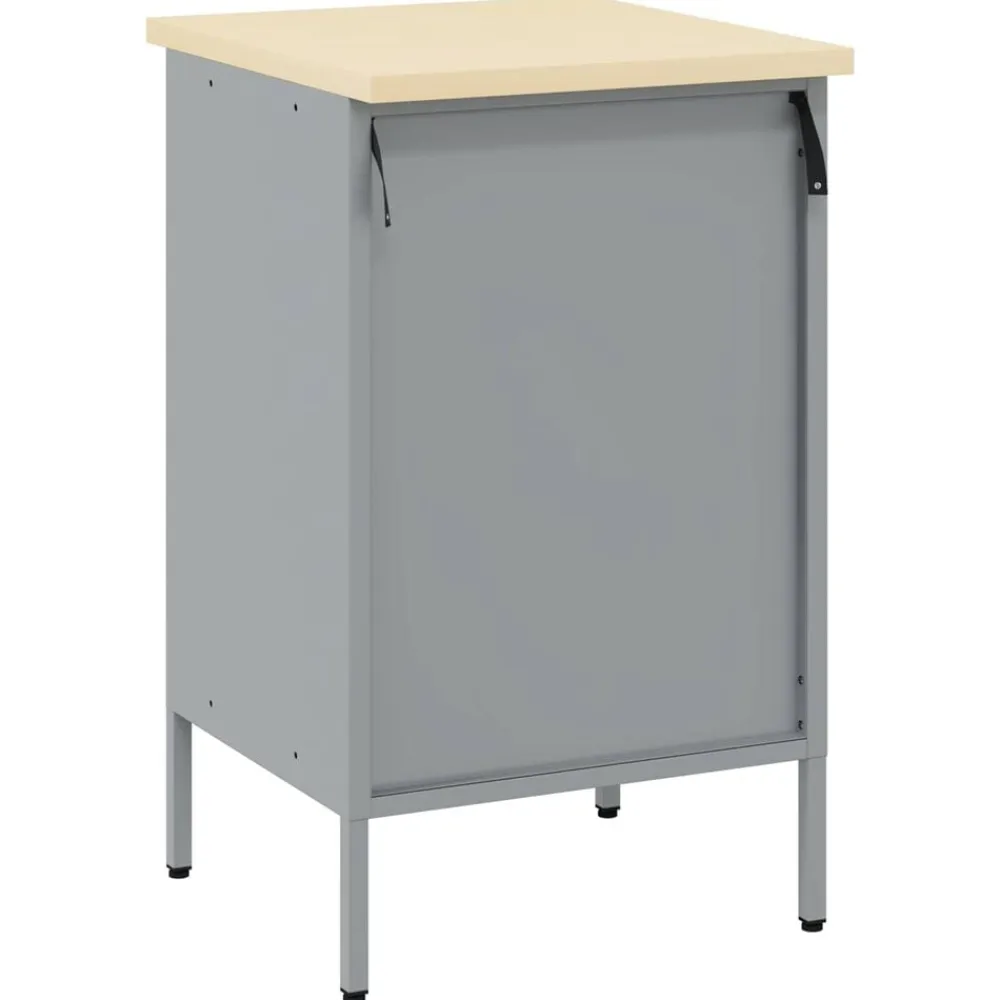 vidaXL Accesorios De Bricolaje-Banco de trabajo con cajón y Gris 50 x 55 x 85 cm