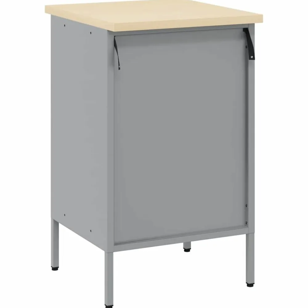 vidaXL Accesorios De Bricolaje-Banco de trabajo con cajón y Gris 50 x 55 x 85 cm