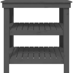 vidaXL Accesorios De Bricolaje-Banco de trabajo de madera maciza de pino 78,5x50x80 cm