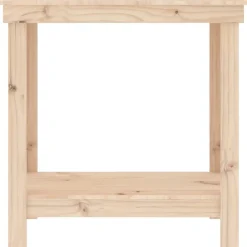 vidaXL Banco de trabajo de madera maciza de pino 80x50x80 cm Natural Sale