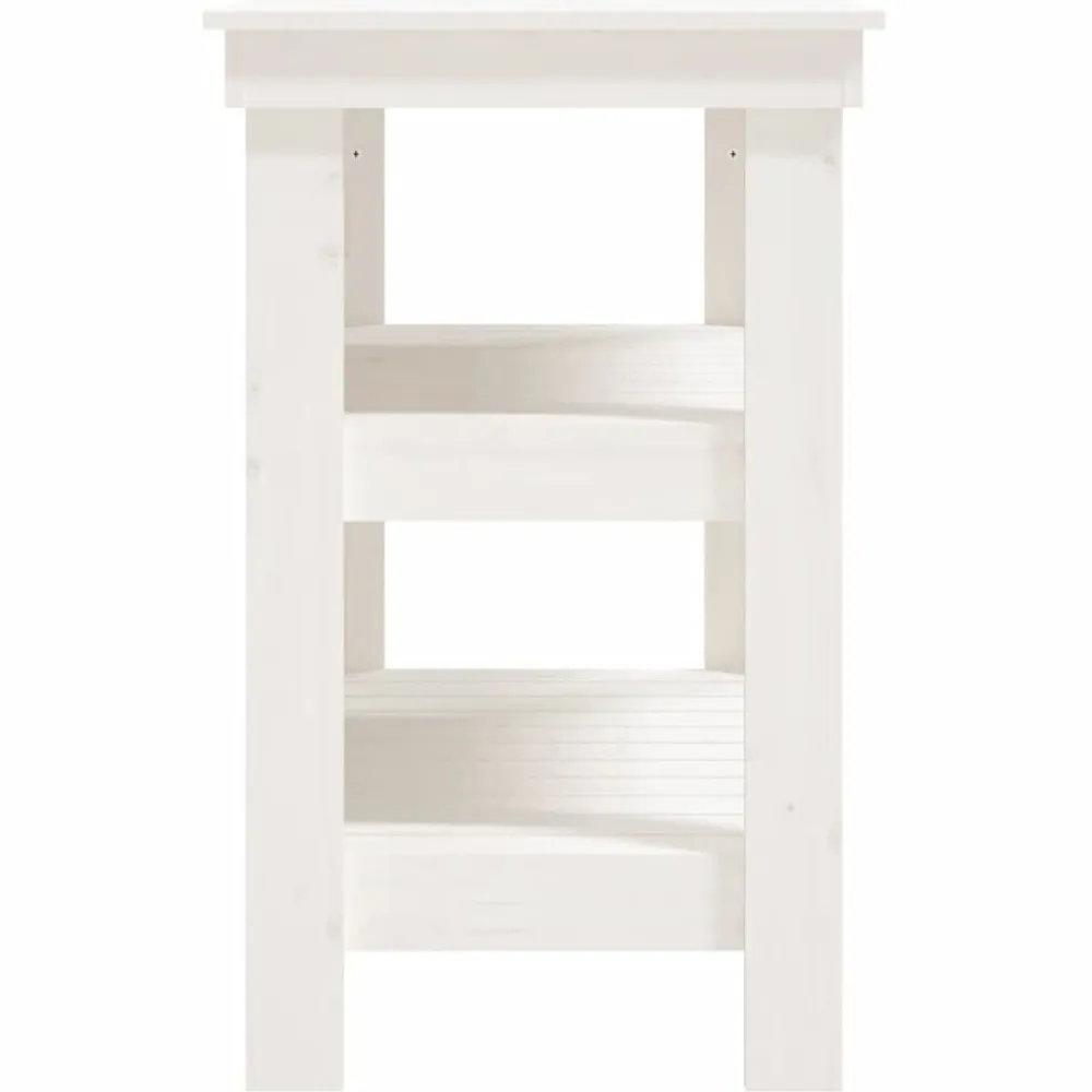 vidaXL Accesorios De Bricolaje-Banco de trabajo de madera maciza de pino 78,5x50x80 cm