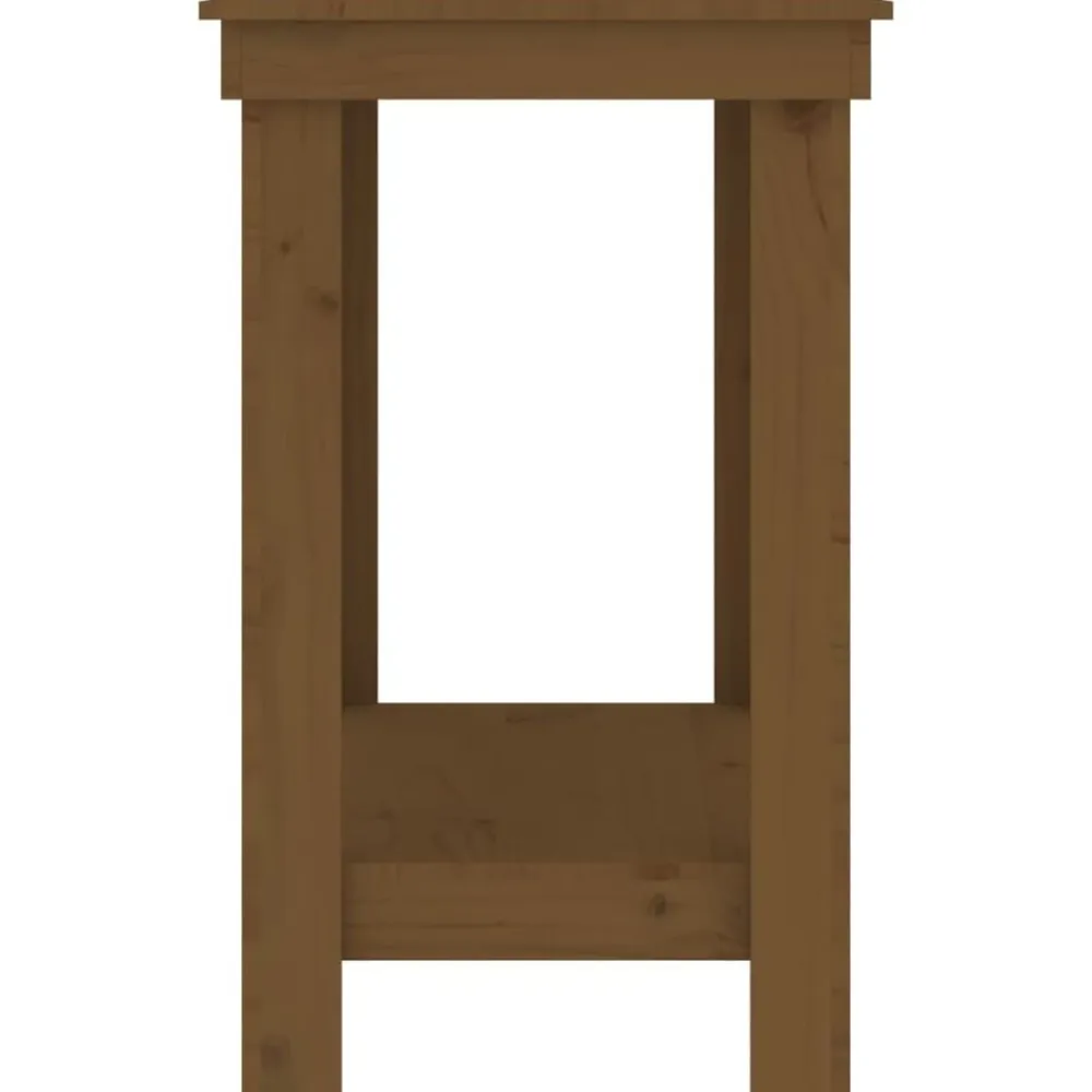vidaXL Banco de trabajo madera maciza de pino marrón miel 80x50x80 cm Marrón miel Sale