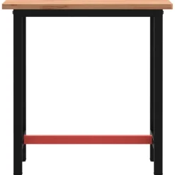 vidaXL Banco de trabajo madera maciza de haya y metal 80x55x81,5 cm Hot