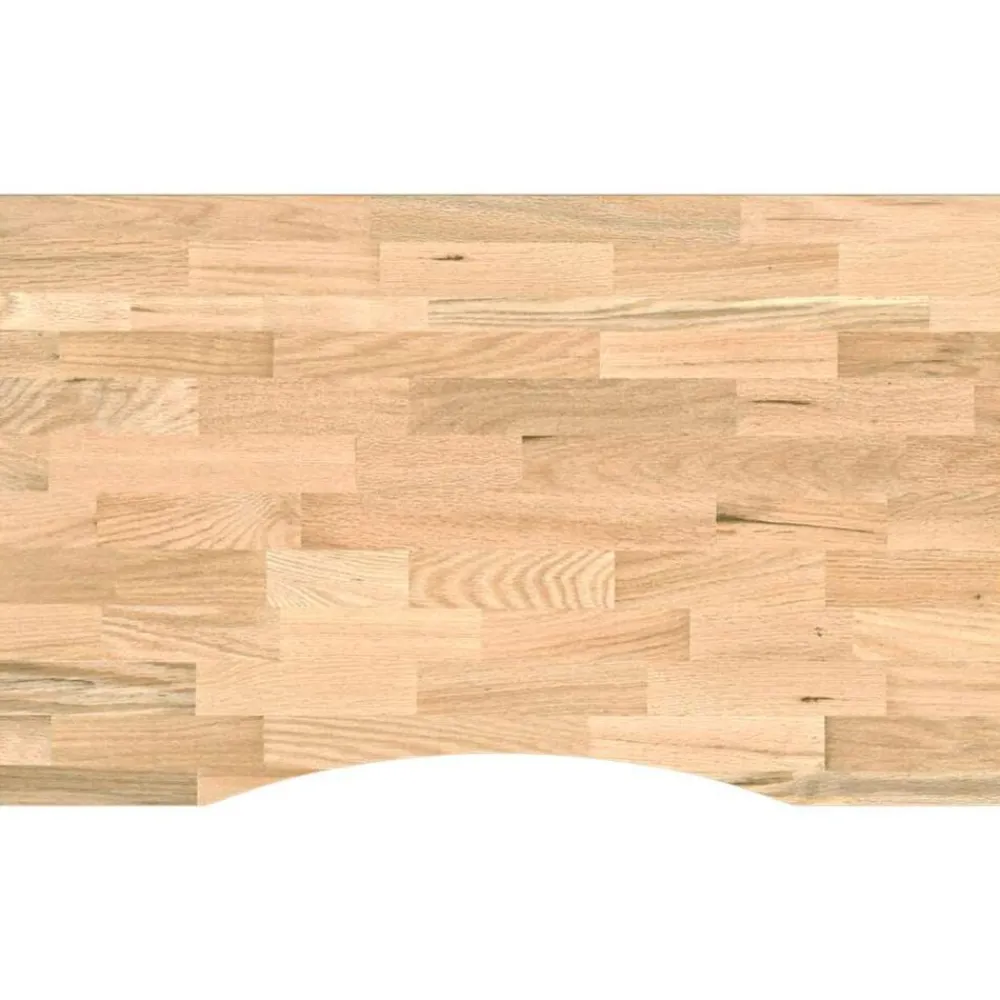 vidaXL Accesorios De Bricolaje-Banco de trabajo madera maciza de roble 100x60x81,5 cm
