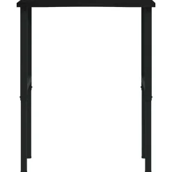 vidaXL Banco de trabajo madera roble marrón oscuro 80x60x(71,5-98) cm negro y marrón oscuro