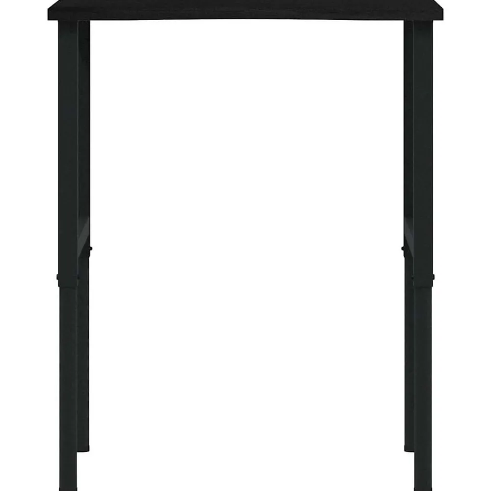vidaXL Banco de trabajo madera roble marrón oscuro 80x60x(71,5-98) cm negro y marrón oscuro