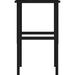 vidaXL Banco de trabajo madera roble marrón oscuro 80x60x(71,5-98) cm negro y marrón oscuro