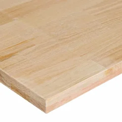 vidaXL Banco de trabajo madera maciza de roble 80x60x(71,5-98) cm blanco y natural
