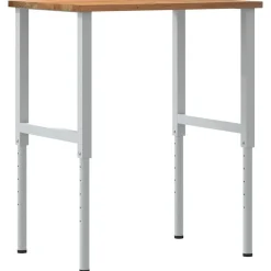 vidaXL Accesorios De Bricolaje-Banco de trabajo madera roble marrón claro 80x60x(71,5-98) cm