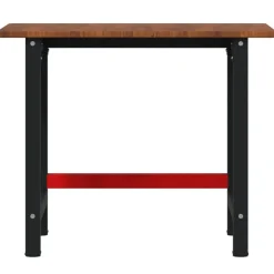 vidaXL Accesorios De Bricolaje-Banco de trabajo rectangular madera maciza roble 100x60x81,5 cm