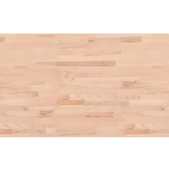 vidaXL Banco de trabajo rectangular madera maciza 100x60x(71,5-98) cm Marrón y blanco Discount