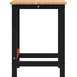 vidaXL Accesorios De Bricolaje-Banco de trabajo rectangular madera maciza roble 100x60x81,5 cm