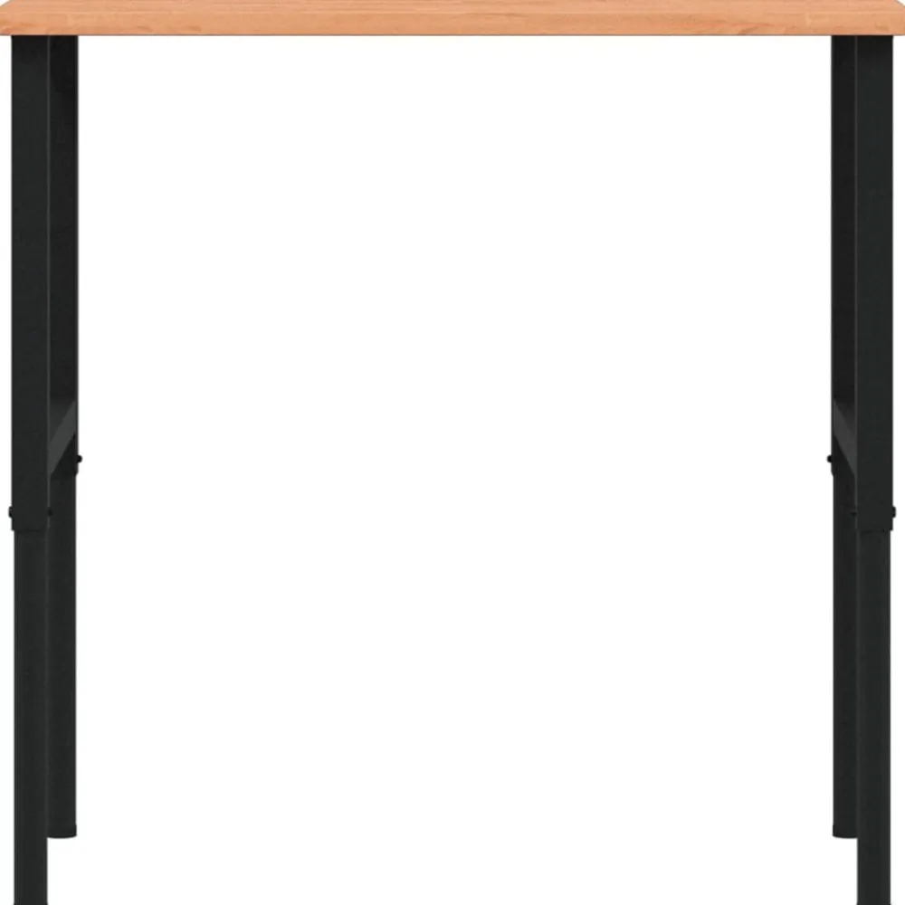 vidaXL Accesorios De Bricolaje-Banco de trabajo rectangular madera maciza 100x60x(71,5-98) cm
