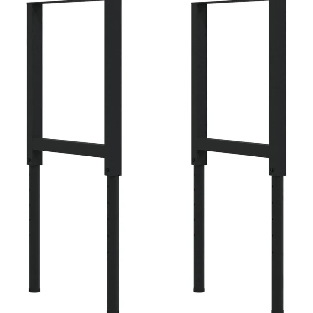 vidaXL Accesorios De Bricolaje-Banco de trabajo rectangular madera maciza 100x60x(71,5-98) cm