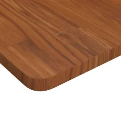 vidaXL Banco de trabajo rectangular madera maciza 100x60x(71,5-98) cm marr&oacute;n oscuro y negro