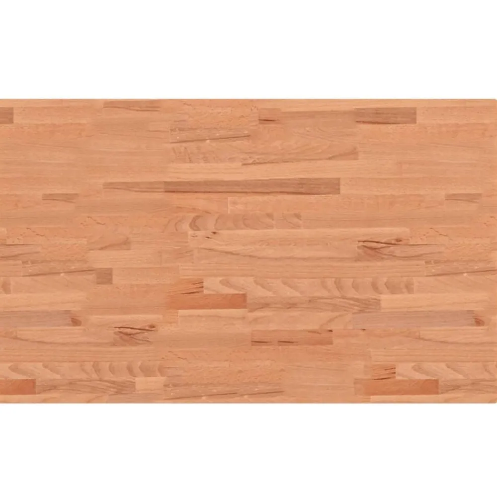 vidaXL Banco de trabajo rectangular madera maciza roble 100x60x81,5 cm Marrón oscuro Outlet