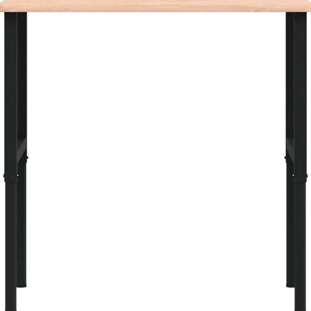 vidaXL Accesorios De Bricolaje-Banco de trabajo rectangular madera maciza 100x60x(71,5-98) cm