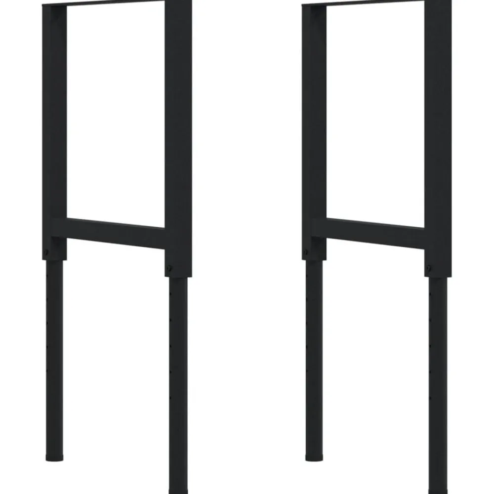 vidaXL Accesorios De Bricolaje-Banco de trabajo rectangular madera maciza 100x60x(71,5-98) cm