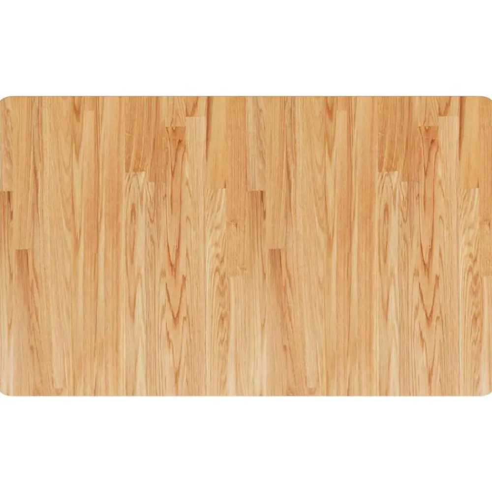 vidaXL Banco de trabajo rectangular madera maciza 100x60x(71,5-98) cm marrón claro y blanco New