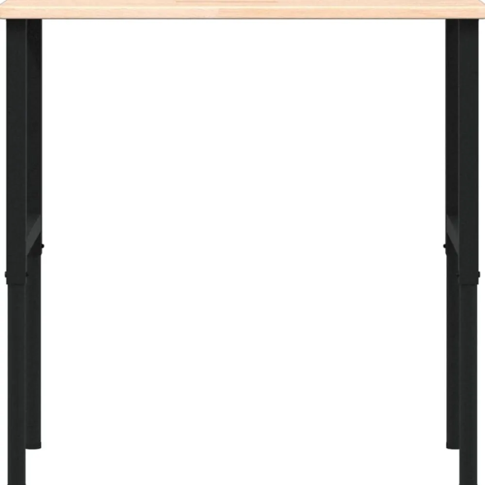 vidaXL Accesorios De Bricolaje-Banco de trabajo rectangular madera maciza 100x60x(71,5-98) cm