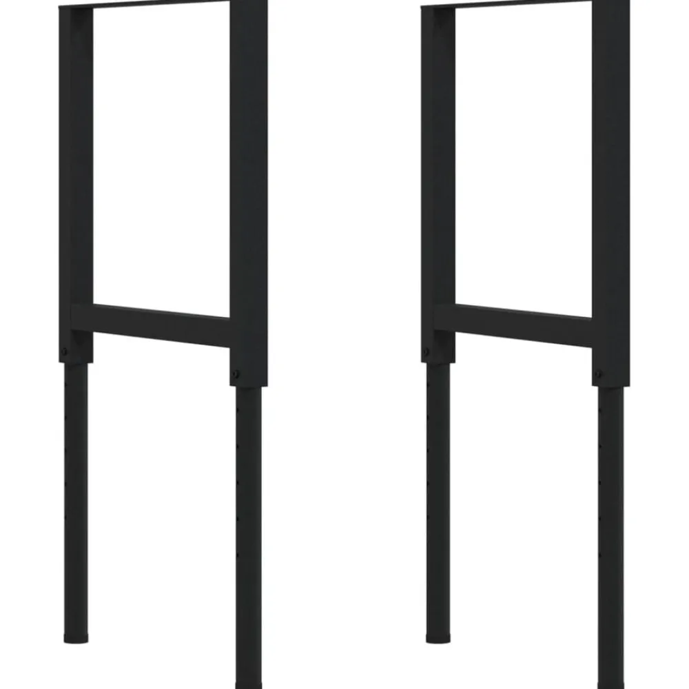 vidaXL Accesorios De Bricolaje-Banco de trabajo rectangular madera maciza 100x60x(71,5-98) cm