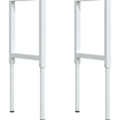 vidaXL Accesorios De Bricolaje-Banco de trabajo rectangular madera maciza 100x60x(71,5-98) cm