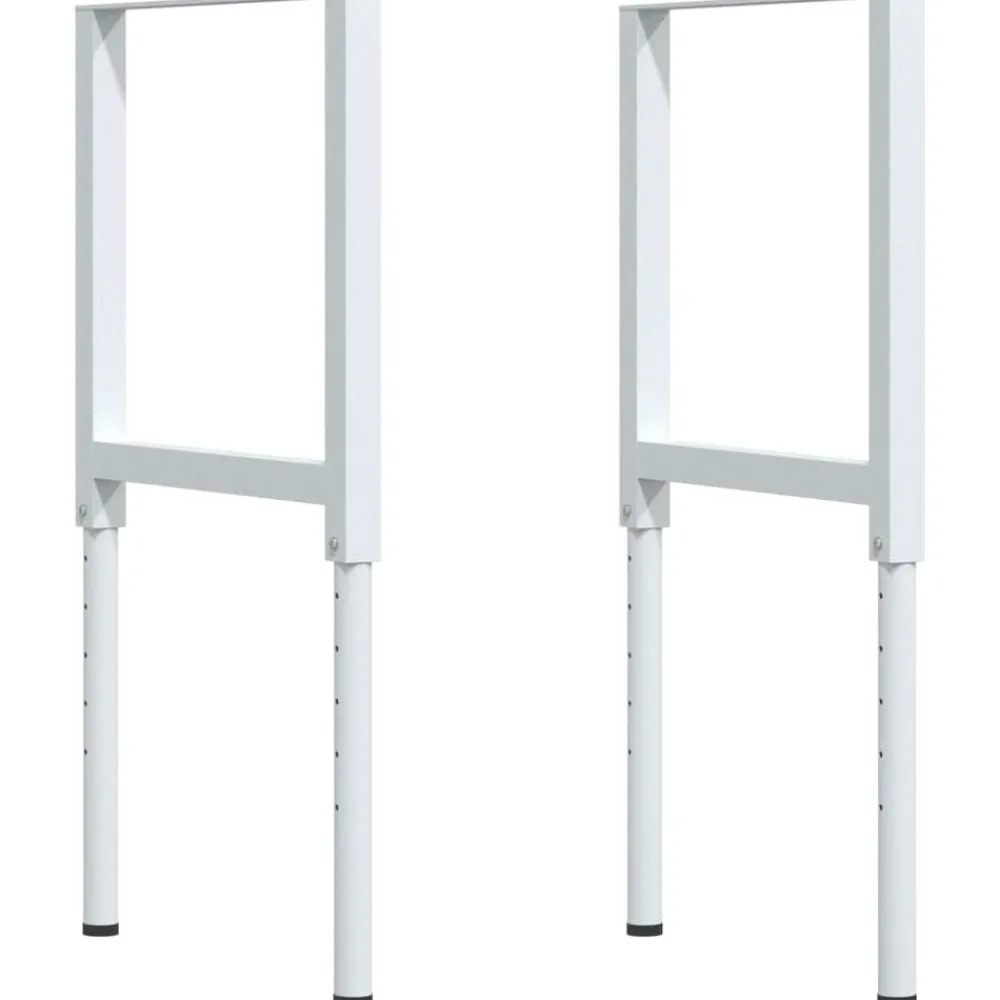 vidaXL Accesorios De Bricolaje-Banco de trabajo rectangular madera maciza 100x60x(71,5-98) cm
