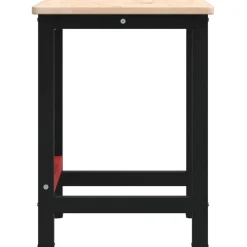 vidaXL Accesorios De Bricolaje-Banco de trabajo rectangular madera maciza roble 100x60x81,5 cm