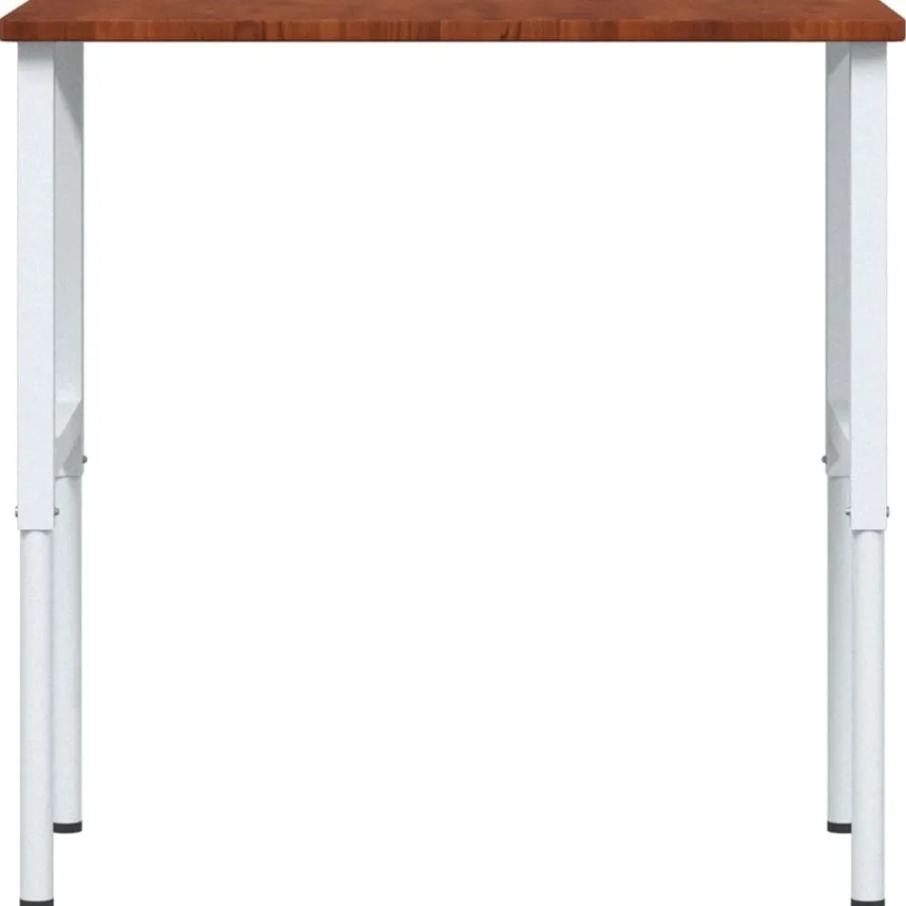 vidaXL Accesorios De Bricolaje-Banco de trabajo rectangular madera maciza 100x60x(71,5-98) cm