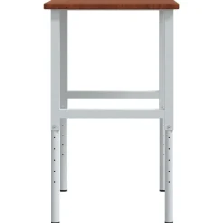 vidaXL Accesorios De Bricolaje-Banco de trabajo rectangular madera maciza 100x60x(71,5-98) cm
