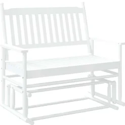 vidaXL Sillas-Banco deslizante madera maciza de álamo 118x70x104,5 cm