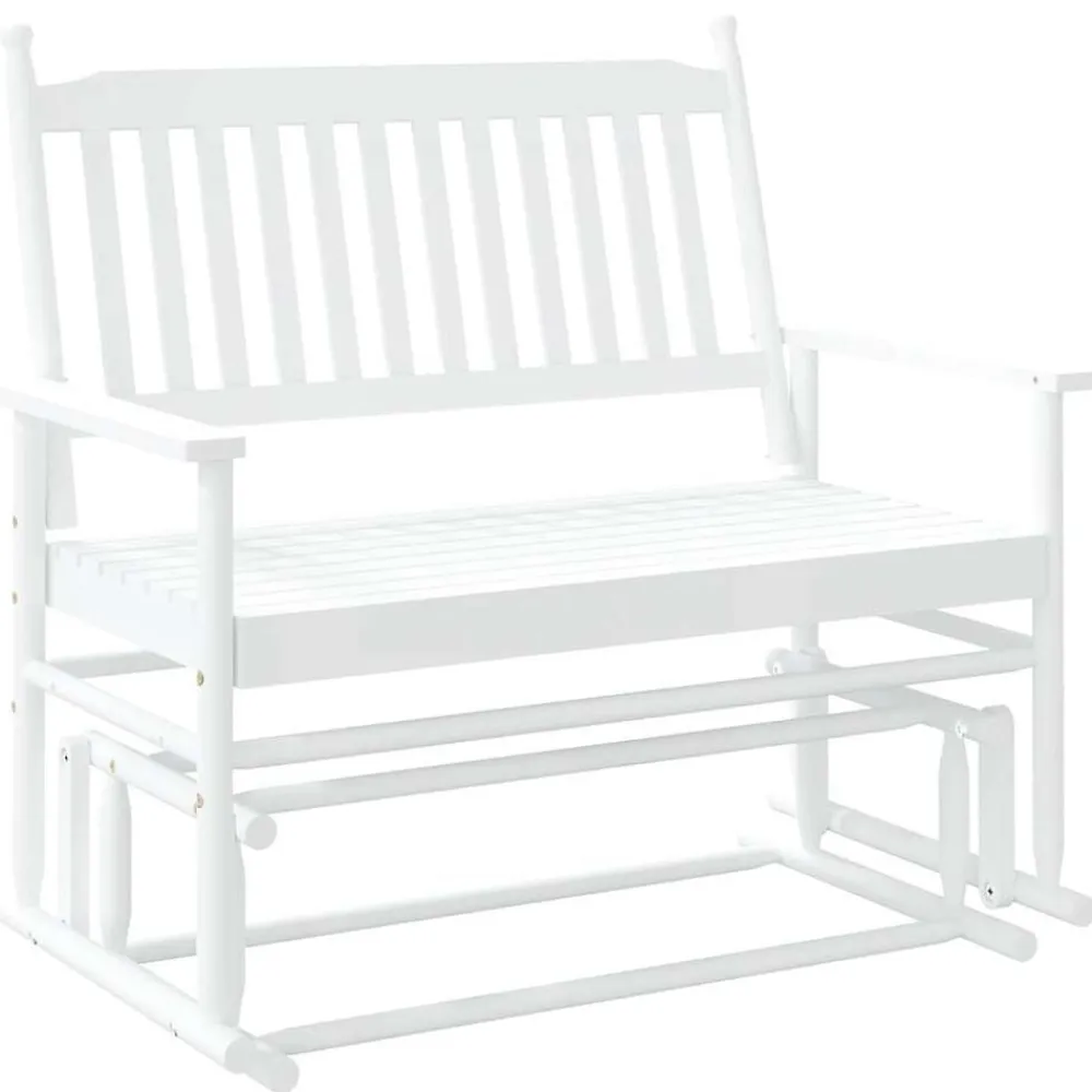 vidaXL Sillas-Banco deslizante madera maciza de álamo 118x70x104,5 cm