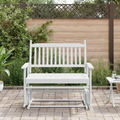vidaXL Sillas-Banco deslizante madera maciza de álamo 118x70x104,5 cm
