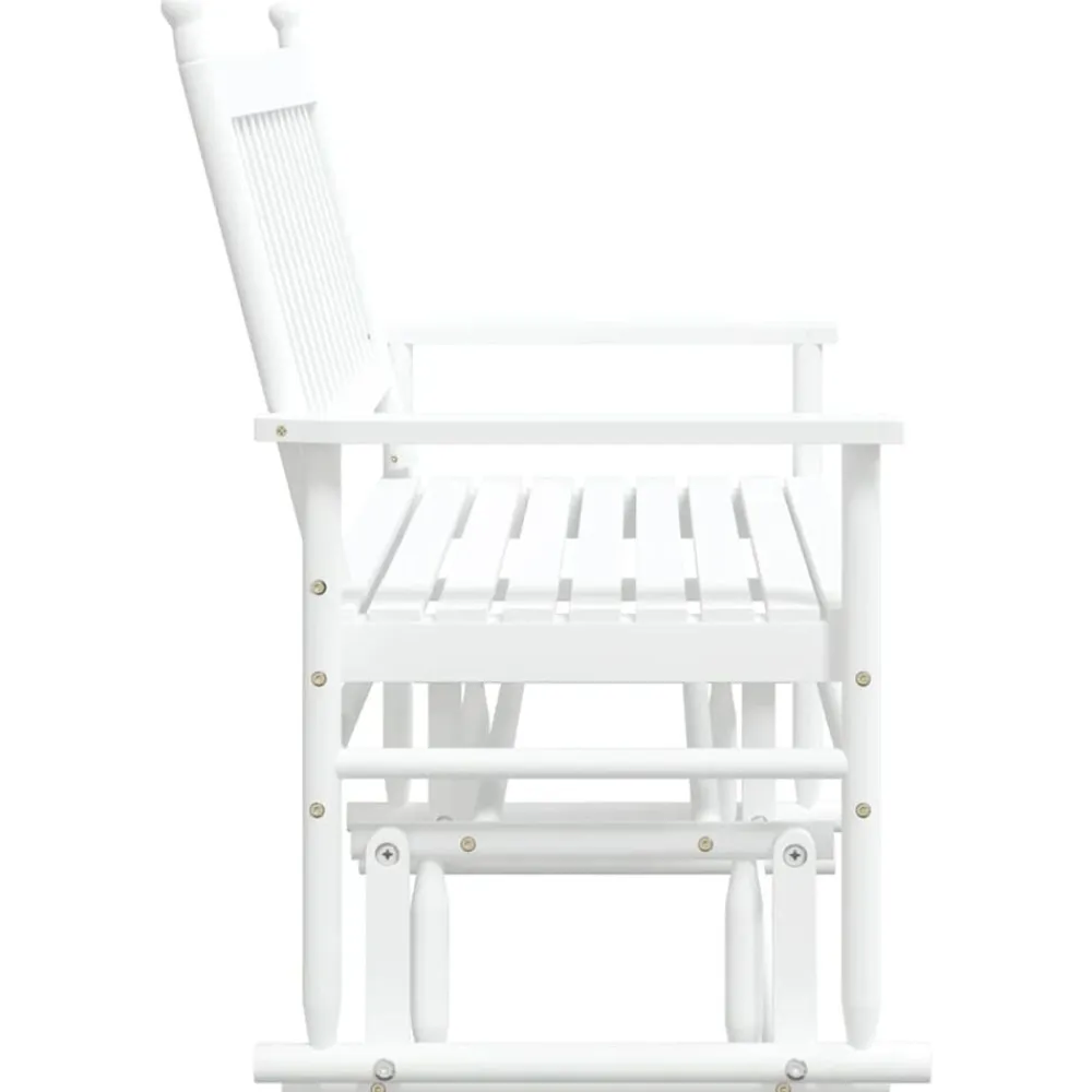 vidaXL Sillas-Banco deslizante madera maciza de álamo 118x70x104,5 cm