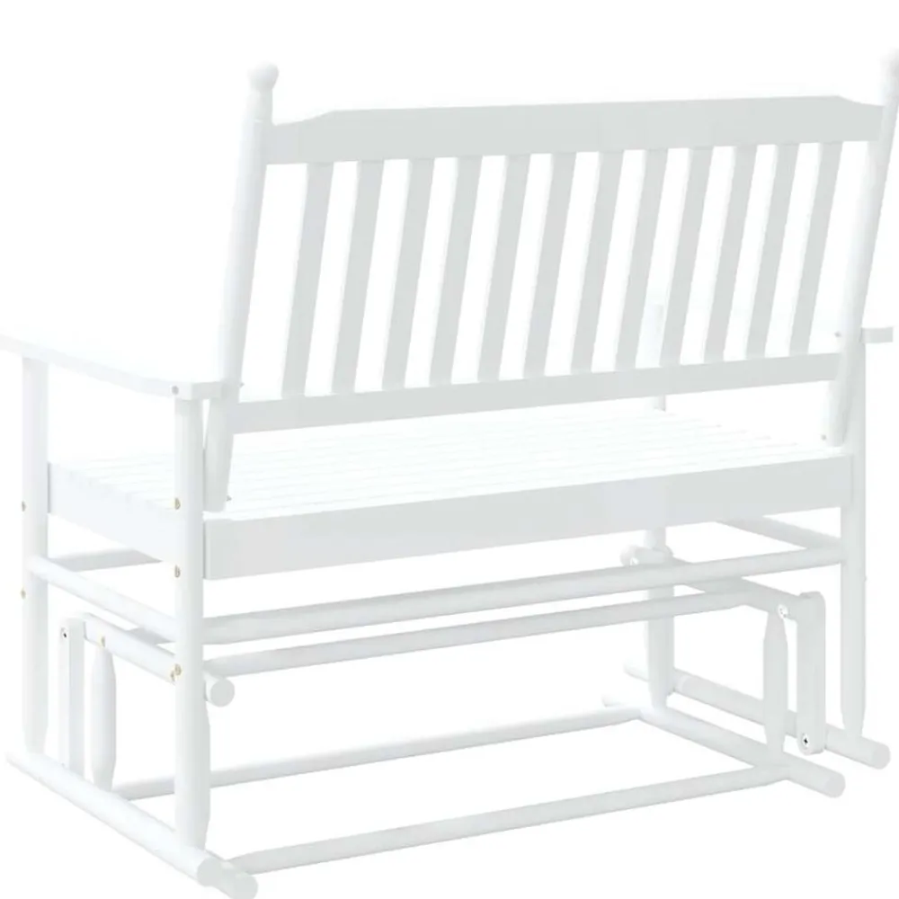 vidaXL Sillas-Banco deslizante madera maciza de álamo 118x70x104,5 cm