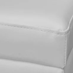 vidaXL Banco largo de almacenamiento de madera Blanco Best