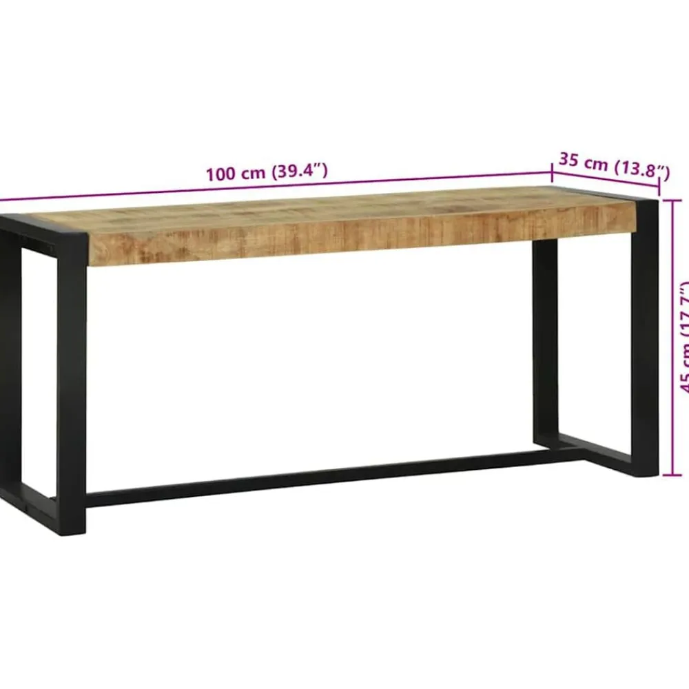 vidaXL Banco Madera de mango maciza Online