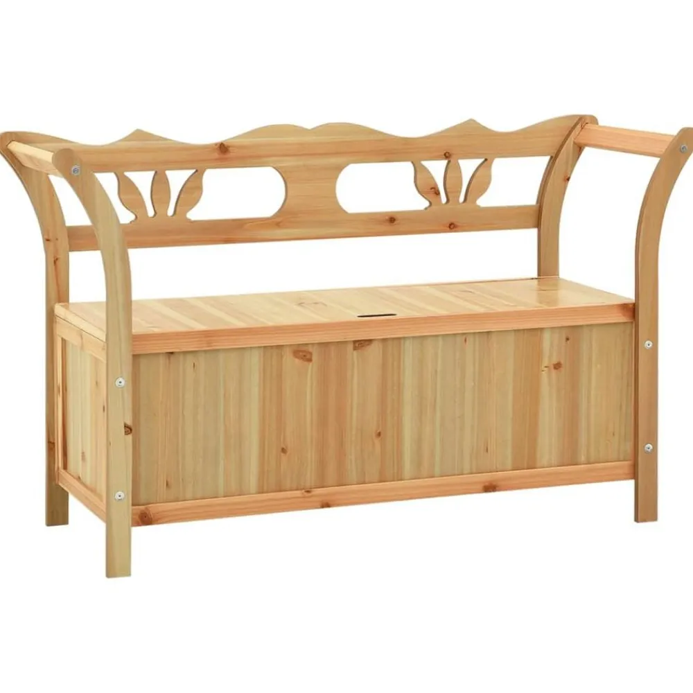 vidaXL Bancos-Banco madera maciza de abeto 107x45x75,5 cm