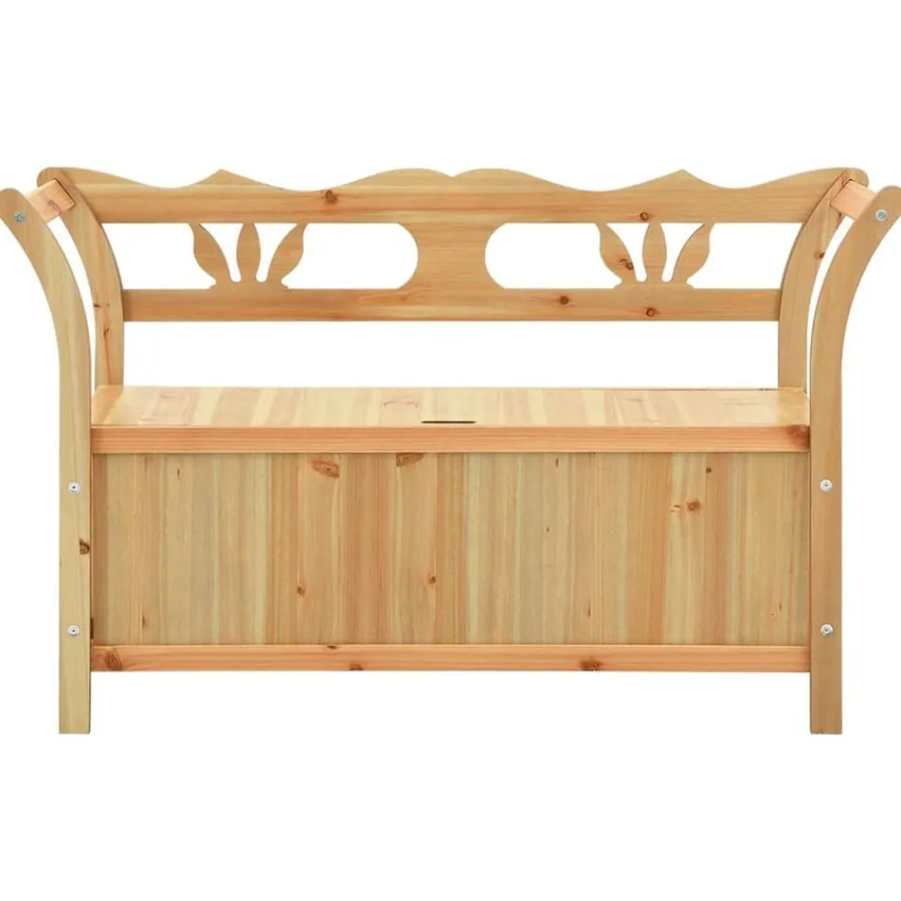 vidaXL Bancos-Banco madera maciza de abeto 107x45x75,5 cm