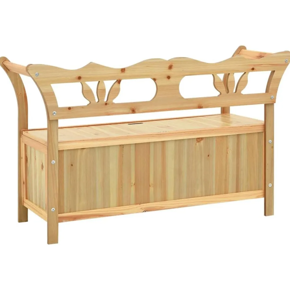 vidaXL Bancos-Banco madera maciza de abeto 107x45x75,5 cm