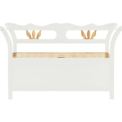 vidaXL Banco madera maciza abeto blanco 107x45x75,5 cm Blanco y marrón Hot