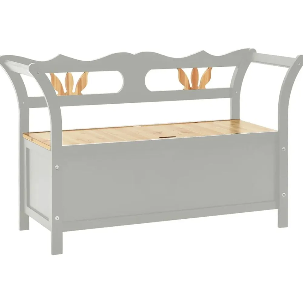 vidaXL Bancos-Banco madera maciza de abeto 107x45x75,5 cm
