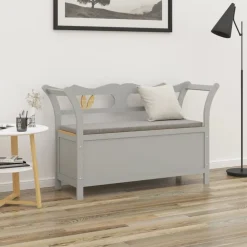 vidaXL Bancos-Banco madera maciza de abeto 107x45x75,5 cm