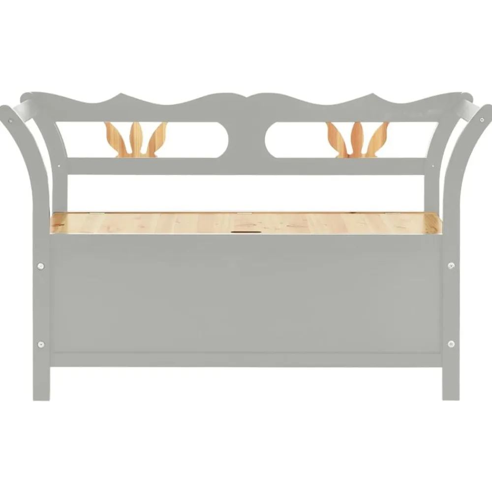 vidaXL Bancos-Banco madera maciza de abeto 107x45x75,5 cm
