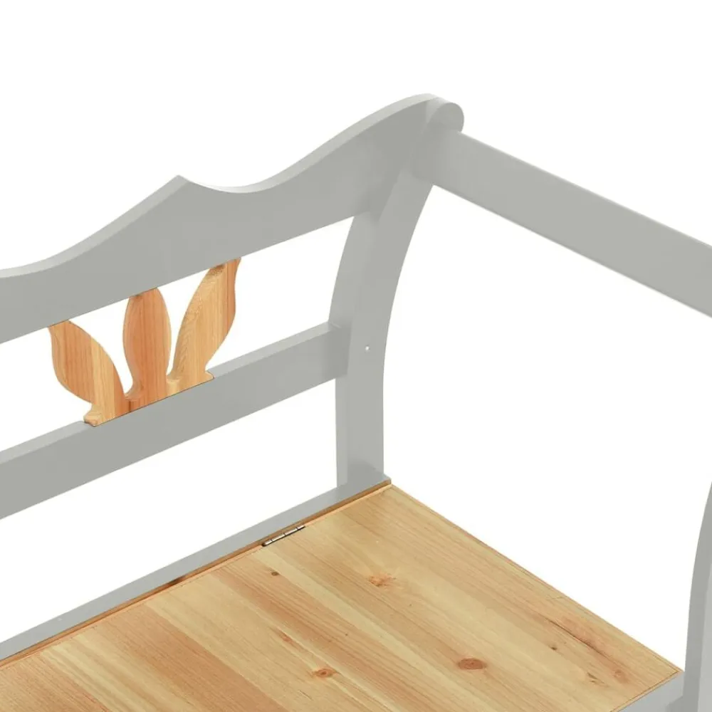 vidaXL Bancos-Banco madera maciza de abeto 107x45x75,5 cm