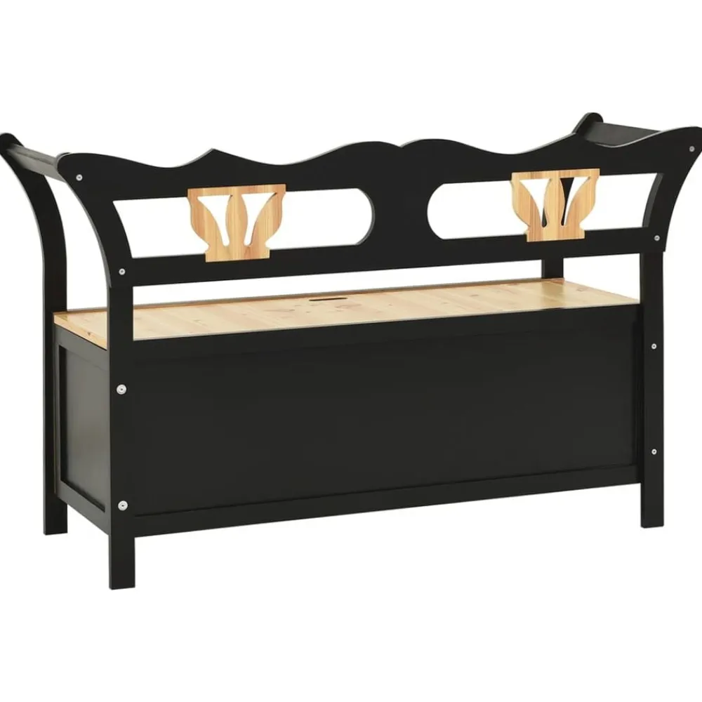 vidaXL Bancos-Banco madera maciza de abeto 107x45x75,5 cm