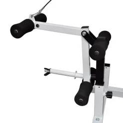 vidaXL Fitness Y Musculación-Banco musculación con soporte pesas, pesas y mancuernas 120 kg