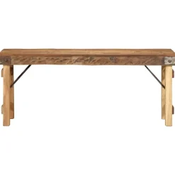 vidaXL Bancos-Banco Natural 110 x 35 x 46 cm Madera Vieja Recuperada