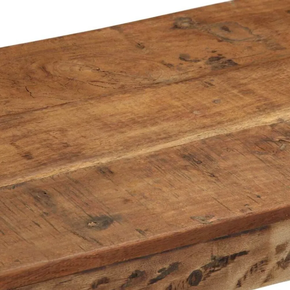 vidaXL Bancos-Banco Natural 110 x 35 x 46 cm Madera Vieja Recuperada